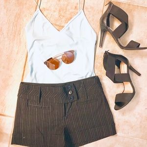 Tracy Evans size 2 pinstripe shorts